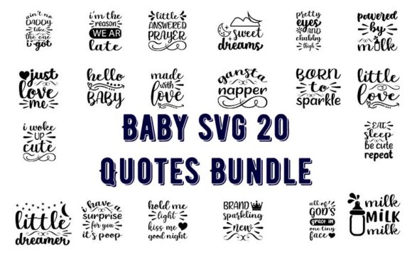 Baby Funny 20 Quotes Bundle: Graphics and T-Shirt Designs Review