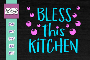 Bless This Kitchen Funny Apron Sarcastic Graphics for Crafts