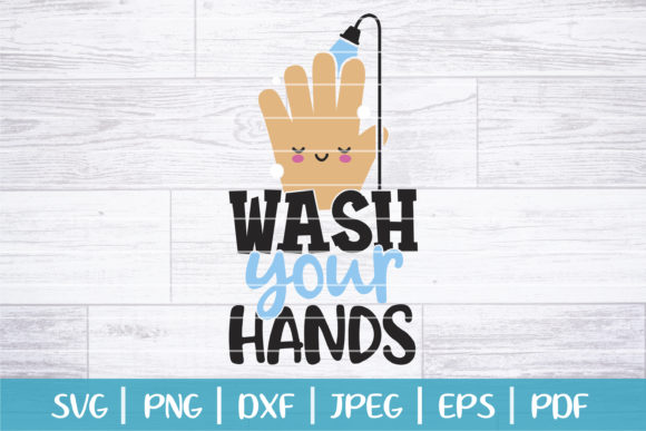 Funny Wash Your Hands Saying Graphics for Crafts