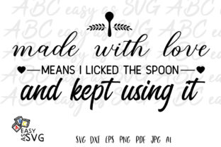 Made with Love Funny Kitchen Saying Graphics and Crafts Review