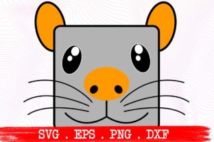 Mouse Cute Face Funny Graphics for Crafts & Sellers