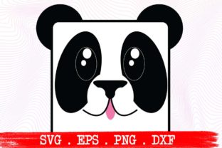 Panda Cute Face Funny Graphics for Crafts and Design